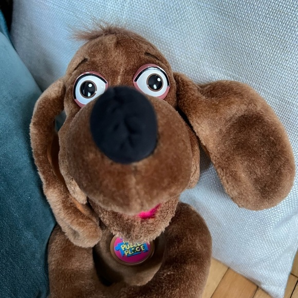 The Puzzle Place Fisher Price 1994 Plush 14" Nuzzle The Dog Brown Vintage - Picture 3 of 5
